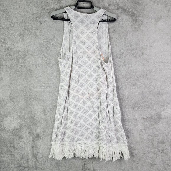 Womens Gameday Couture Gray Orange Tank Dress Oklahoma State University Fringe L - Picture 6 of 9